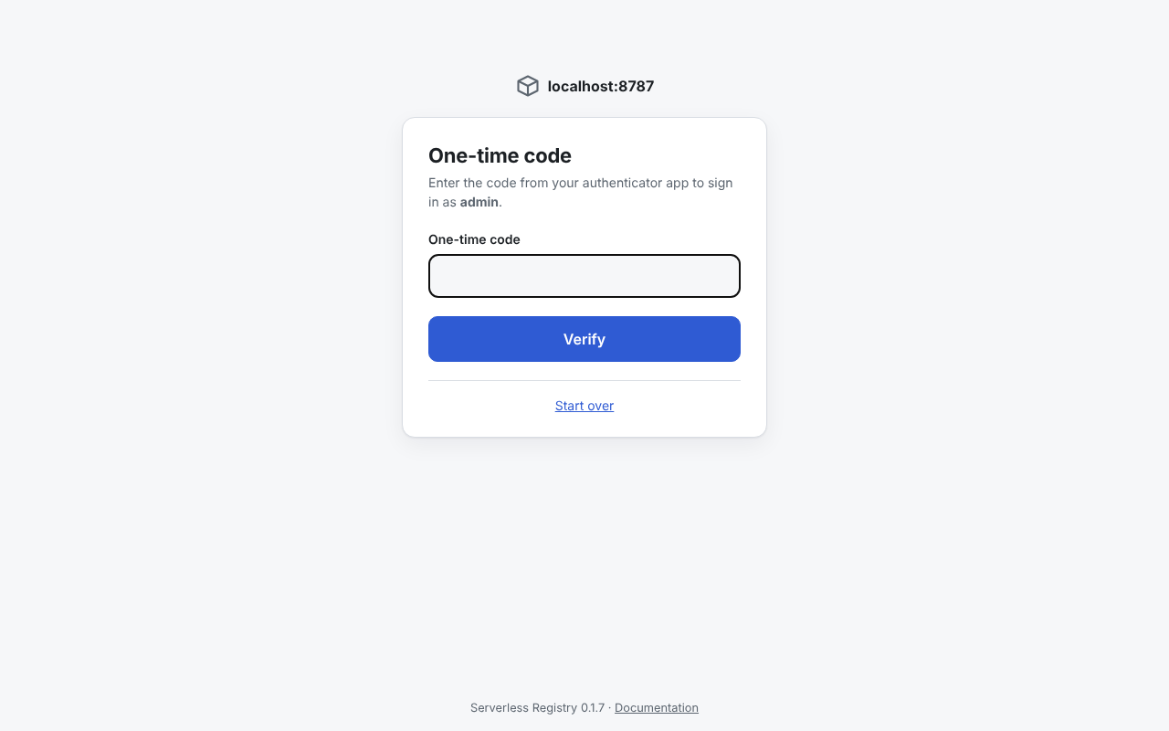 One-time code