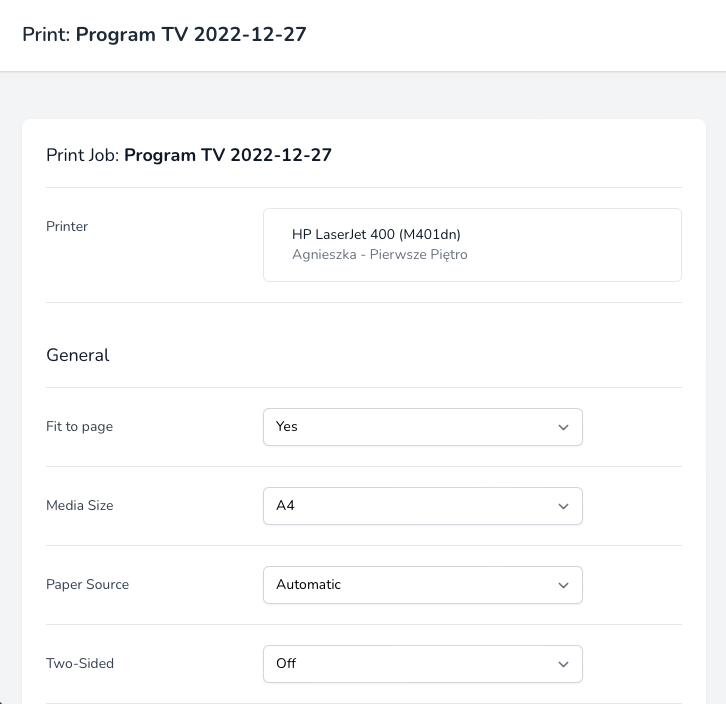 Print Options